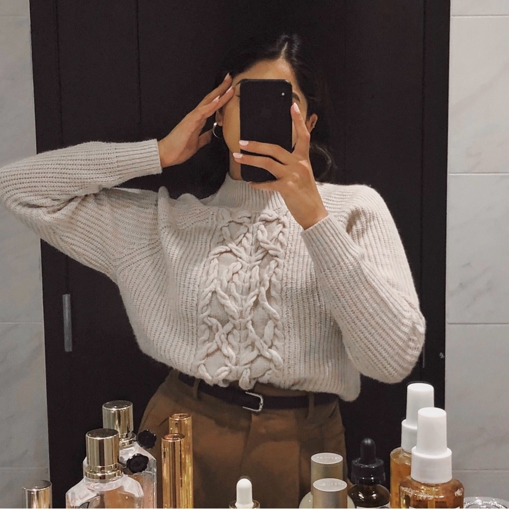Beige Knit Sweater